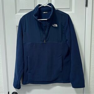 North Face Youth XL 18/20 200W Tundra 1/4 Zip Pullover Fleece Jacket in Navy